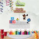 Topo para Bolo ABC (Formatura) menina para aniversário