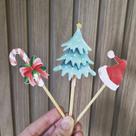 Topo para Docinhos de Natal - Kit com 12 Unidades