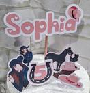 Topo Topper de Bolo da Ana Castela Decoração Confeitaria Festa