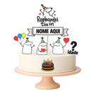 Topo Topper de Bolo Flork Personalizado Qualidade Premium
