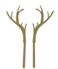 Topo Topper de Bolo Natal Natalino Chifre Rena Acrílico Dourado 20 cm Vivarte - Inspire sua Festa Loja Topo Topper de Bolo Natal Natalino Chifre Rena Acrílico Dourado 20 cm Vivarte - Inspire sua Festa Loja