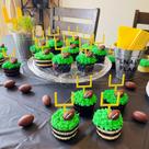 Topos para bolo de futebol LemonRoad 72 peças para festa