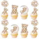 Topos para Cupcake SZSHANN 48 peças Ursinho Chá de Bebê