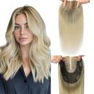 Topper Capilar HappyNewHair 14" Cabelo Humano Real Base 6x7"