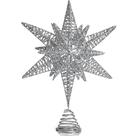 Topper de árvore de Natal Ornativity Silver Star 16cm