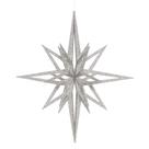 Topper de árvore de Natal Vickerman 24 cm Silver Iridescent Star