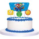 Topper De Bolo Super Mario 4 Un - Festcolor Topper De Bolo Super Mario 4 Un - Festcolor