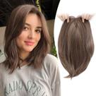 Topper de cabelo Ms Taj 30cm Cabelo sintético marrom dourado escuro