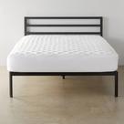 Topper de colchão Amazon Basics acolchoado de pelúcia Queen White