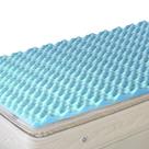 Topper de colchão DMI Twin XL Egg Crate Foam 5 cm azul
