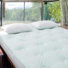 Topper de colchão Hansleep RV Short Queen Viscose Bamboo White