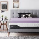 Topper de colchão LUCID Memory Foam de 10 cm com infusão de lavanda King