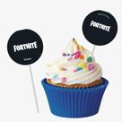 Topper Docinho Fortnite Decoração Festa de Aniversário Infantil