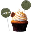 Topper P/ Doces Free Fire C/8 Festcolor Topper P/ Doces Free Fire C/8 Festcolor