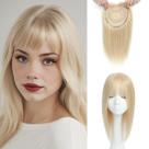 Toppers de cabelo Aimeolyn Real Human Hair 20x20cm com franja 40cm