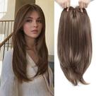 Toppers de cabelo Molefi para mulheres com cabelos finos de 45 cm de comprimento