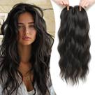 Toppers de cabelo MORICHY Clip in com franja, 50 cm, preto, marrom, feminino