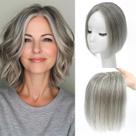 Toppers de cabelo SARO-UP Real Human Hair 10 cm de cabelo fino para mulheres