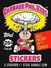 Topps Garbage Pail Kids 5ª Série Pacote Lacrado com 5 Cartas Topps Garbage Pail Kids 5ª Série Pacote Lacrado com 5 Cartas