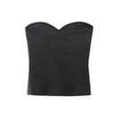 Tops bustier de malha de metal feminino, decote em coração, zíper lateral, camis feminino, moda sexy Tops bustier de malha de metal feminino, decote em coração, zíper lateral, camis feminino, moda sexy