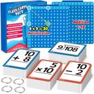 Torlam Math Flash Cards + Math Board, Multiplication Flash Card, Tabela de Horários, Divisão de Manipulações Matemáticas, Jogos de Adição e Subtração, Brinquedos para Crianças, 1ª, 2ª, 3ª, 4ª, 5ª e 6ª série