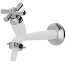 Torneira 15 cm para Tanque Bico Mangueira Cross Branco Cromado 1/2"" - 300000458 - TIGRE