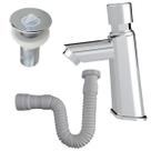 Torneira Automática ABS Banheiro + Válvula + Sifão Universal Torneira Automática ABS Banheiro + Válvula + Sifão Universal