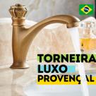 Torneira Bancada Baixa Latão Bronze Água Fria Vintage Provençal Pia Cuba Banheiro Lavabo Ouro Velho Dourado Escuro