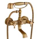 Torneira Banheira Luxo Misturador Bronze Retrô Quente E Frio