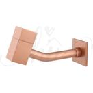 Torneira Banheiro de Parede Slim Quadrada Luxo Rose ¼ de Volta