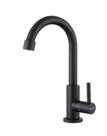 Torneira Banheiro Inox Giratória Mesa Curta Preto NOX04B Doan