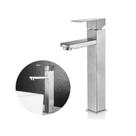 Torneira Banheiro Lavabo Monocomando Bica Alta Metal Inox Prata Brinovar