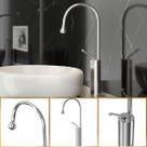 Torneira Banheiro Luxo Capri Monocomando Gota Aço Inox 304 GoldenX