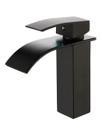 Torneira Banheiro Monocomando Black Matte Cascata Bica Baixa - Deck Casa