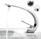 Torneira Banheiro Monocomando Curva Cromo Luxo - Camppor