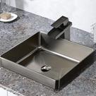 Torneira Banheiro Monocomando Lavatório Cascata Preto Za-802
