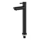 torneira bica alta lavabo lavatorio 1/4 de volta preto fosco moderna