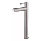 Torneira Bica Alta Lavatorio Escovada Inox 304 Redonda Pia Banheiro 1/4 De Volta Cuba de Sobrepor Apoio Bancada Lavabo Torneira Bica Alta Lavatorio Escovada Inox 304 Redonda Pia Banheiro 1/4 De Volta Cuba de Sobrepor Apoio Bancada Lavabo