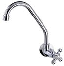 Torneira Bica Móvel Parede Saran 1166 C35 ABS - Ideal para Cozinha e Área de Serviço