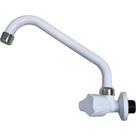 Torneira Bica Movel Pia Parede Abs Viqua Foz Longa - C-40 Branca