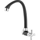 Torneira Bica Movel Pia Parede Tigre Abs Cross Preta - 300000629 Torneira Bica Movel Pia Parede Tigre Abs Cross Preta - 300000629