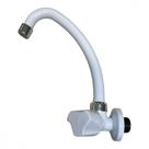 Torneira Bica Movel Pia Parede Viqua Foz Branca - C-40 Branca Abs
