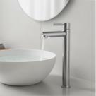 Torneira Bica Reta Cuba Alta Bancada Pia Elegante Água Fria Banheiro Lavatório Lavabo Cozinha Metal