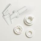 Torneira Branca Universal Rosca Alavanca Filtro Galão Dispenser Bebidas