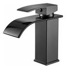 Torneira Cascata Monocomando Banheiro Preta Luxo Aço Inox