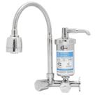 Torneira com Filtro Cozinha Parede Bica Móvel Flexível Gourmet Metal Inox Pia 2 Jatos Torneira com Filtro Cozinha Parede Bica Móvel Flexível Gourmet Metal Inox Pia 2 Jatos
