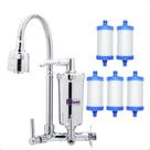 Torneira Com Filtro Cozinha Parede Gourmet Bica Móvel Flexível + 4 Refil Extra