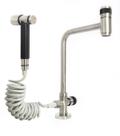 Torneira Coz Bica Alta Móvel Mesa c Ducha Pré Lav Inox304 Tish305