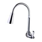 Torneira Cozinha Bica Móvel Parede Gourmet Carneiro 7269C65 1/4 Volta Tubo Flexível Cor Cromado