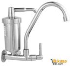 Torneira Cozinha com Filtro Parede Cromada Cano Inox Cromado Luxo 1/4 volta - Lada Brasil